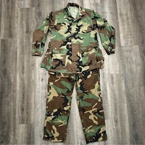 Women’s Small Maternity Military Army Air Force BDU Camo Uniform Costume Set